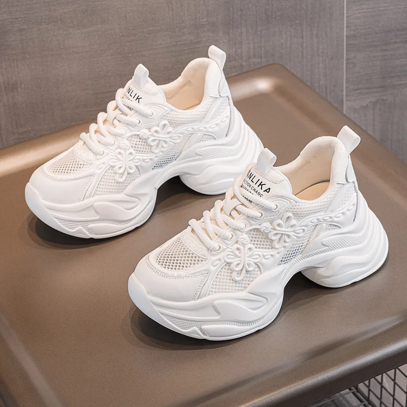 Women's Thick Bottom Dad Shoes 2025 New Style Running Sports Shoes Breathable Dance Shoes Spring Season High Rise Flats
Women's Thick Bottom Dad Shoes 2025 New Style Running Sports Shoes Breathable Dance Shoes Spring Season High Rise Flats