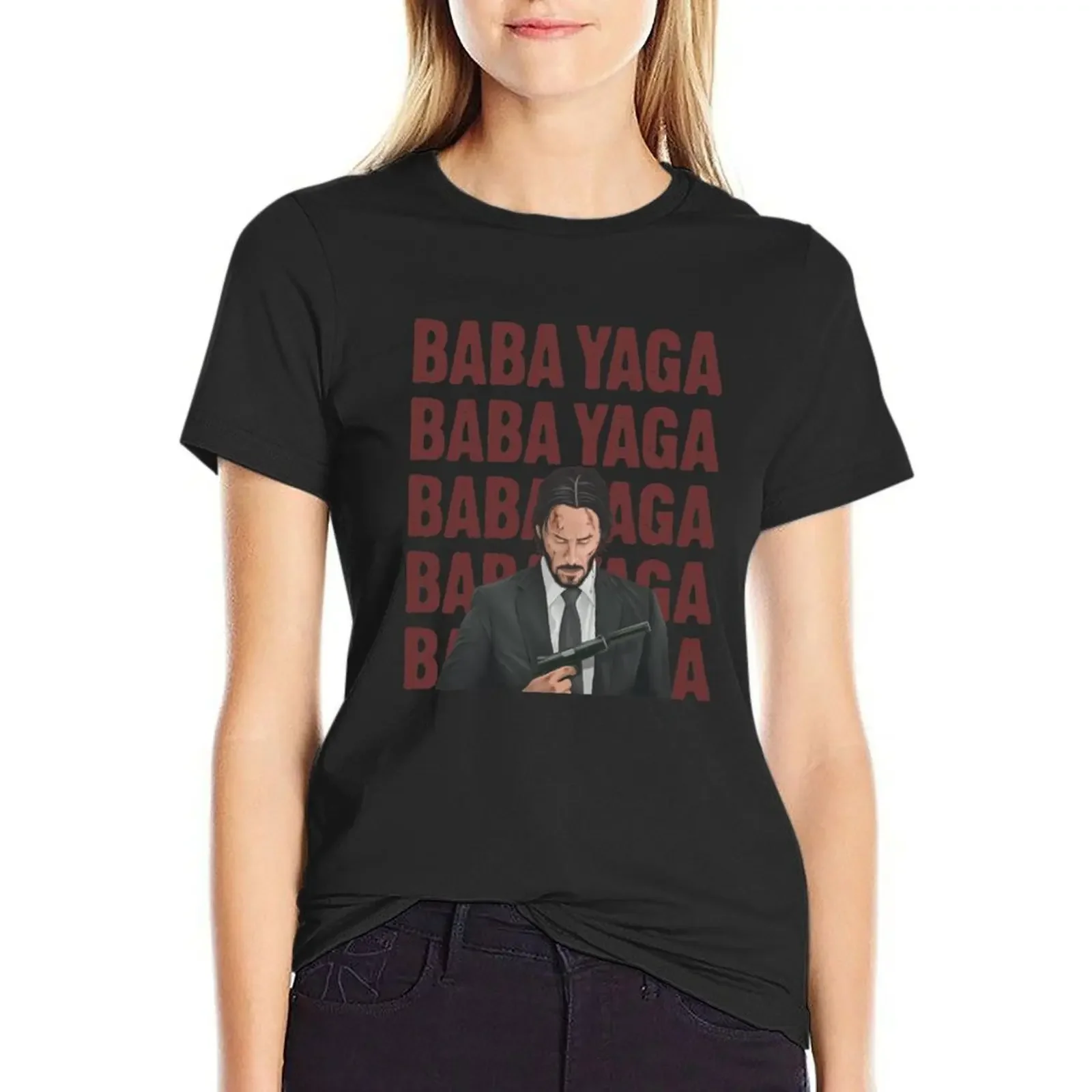 Baba Yaga Wick T-Shirt kawaii clothes Short sleeve tee vintage customs funny t shirts for Women
Baba Yaga Wick T-Shirt kawaii clothes Short sleeve tee vintage customs funny t shirts for Women