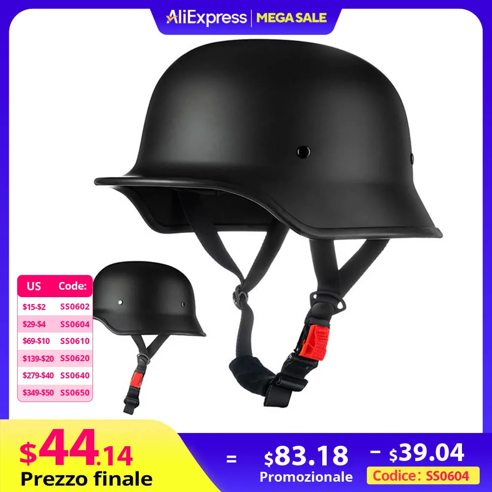 Motorcycle German Style Scoop Helmet Retro Half Helmet For Men And Women Summer Cruising Electric Bike Helmet DOT Approved
Motorcycle German Style Scoop Helmet Retro Half Helmet For Men And Women Summer Cruising Electric Bike Helmet DOT Approved