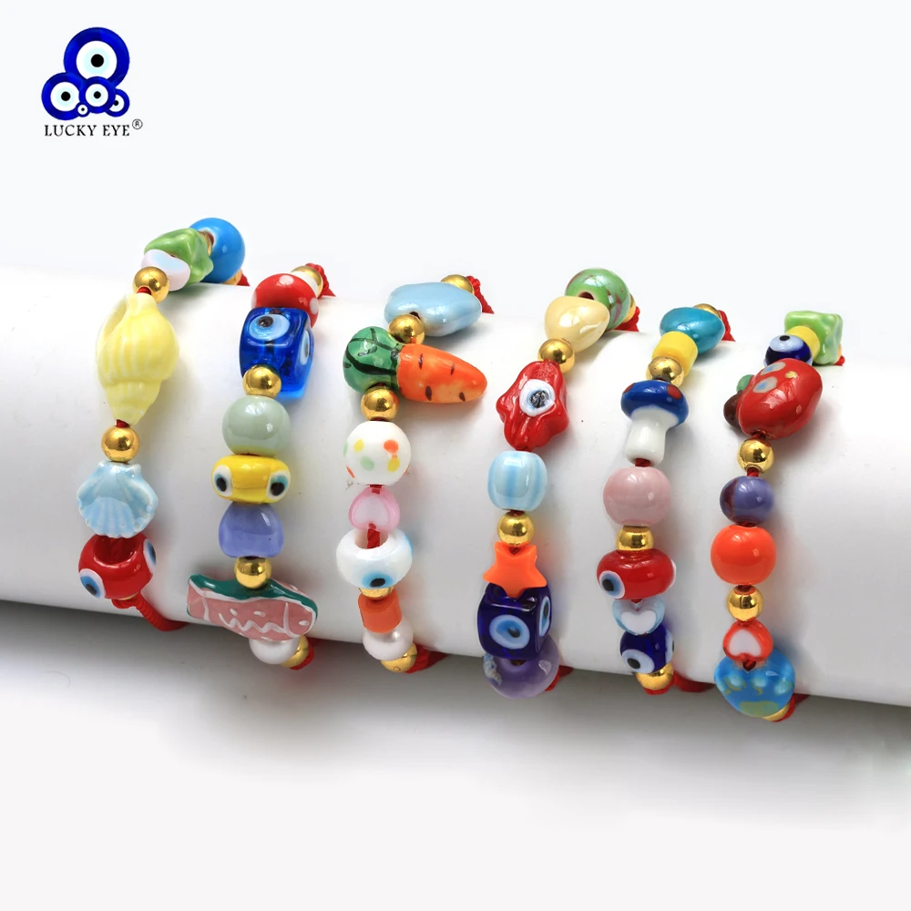 Lucky Eye Braided Woven Red Rope Bracelet Gold Color Beads Ceramic Beaded Turkish Evil Eye Bracelet for Women Men Girls Jewelry
Lucky Eye Braided Woven Red Rope Bracelet Gold Color Beads Ceramic Beaded Turkish Evil Eye Bracelet for Women Men Girls Jewelry