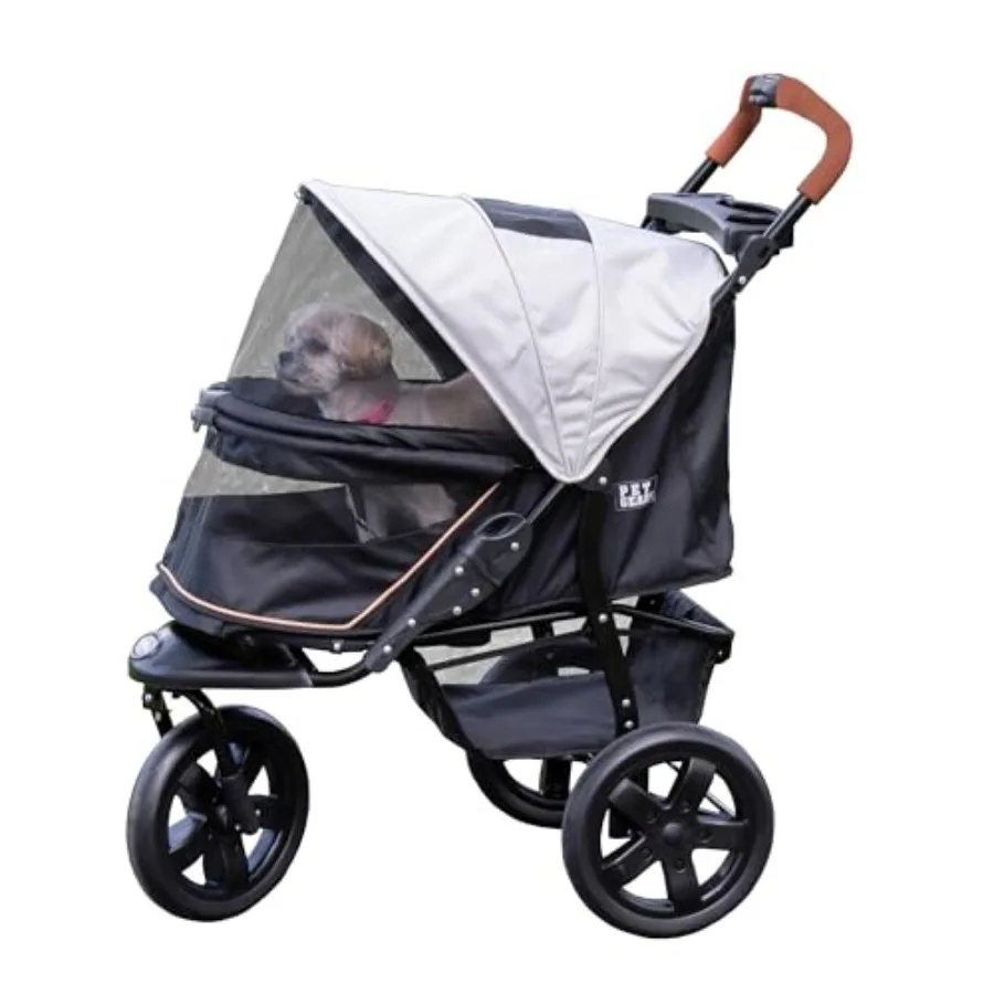 Pet Gear No-Zip AT3 Pet Stroller for Cats/Dogs: Platinum aluminum frame, platinum color, zipperless entry and one-hand fold, jo
Pet Gear No-Zip AT3 Pet Stroller for Cats/Dogs: Platinum aluminum frame, platinum color, zipperless entry and one-hand fold, jo