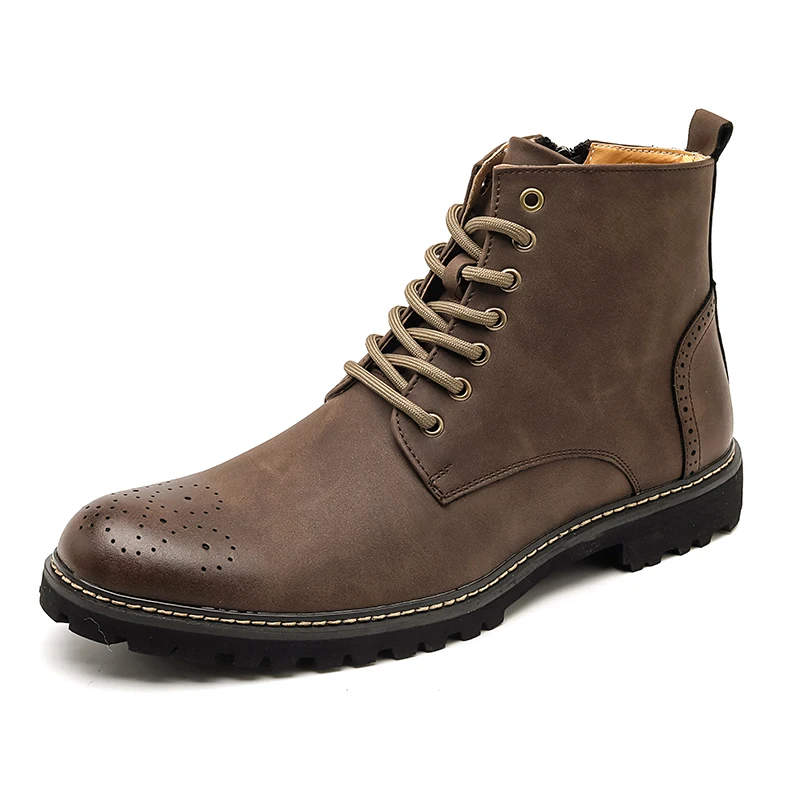 New versatile outdoor comfortable leather boots, handsome and simple men's shoes
New versatile outdoor comfortable leather boots, handsome and simple men's shoes