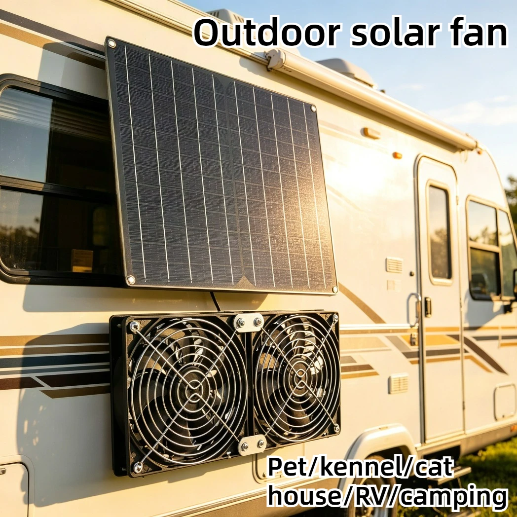 Solar Powered Dual Exhaust Fan System with 15W Panel Low Noise for Pet Chicken Coop Dog House Greenhouse Outdoor Durable
Solar Powered Dual Exhaust Fan System with 15W Panel Low Noise for Pet Chicken Coop Dog House Greenhouse Outdoor Durable