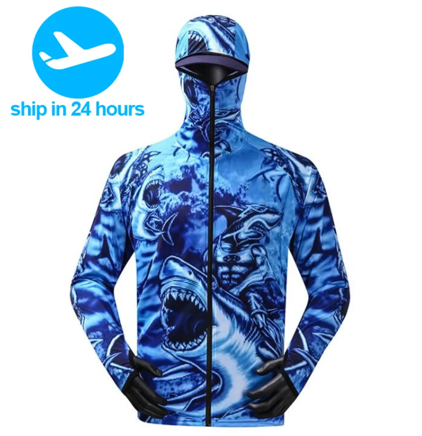 Custom Wholesale Waterproof Fishing Shirts UV Protection Quick Dry Mens Hooded Digital Printing Fishing Shirt Long Sleeve
Custom Wholesale Waterproof Fishing Shirts UV Protection Quick Dry Mens Hooded Digital Printing Fishing Shirt Long Sleeve