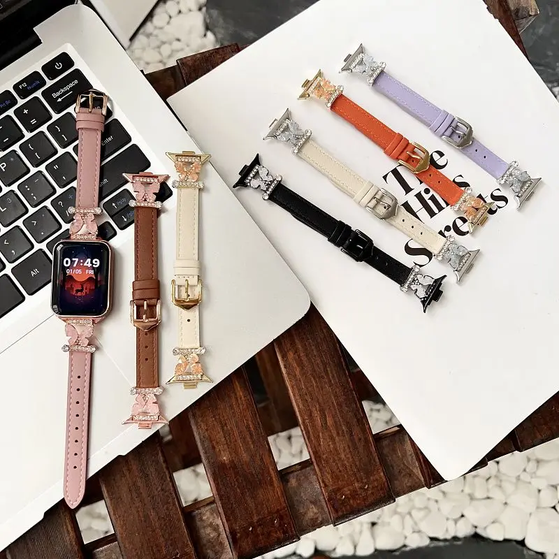 Leather Women Strap for Xiaomi Mi Band 8 9Pro Smartwatch Wristband Butterfly Rhinestone Leather Bands for Redmi Watch 4 5 Correa
Leather Women Strap for Xiaomi Mi Band 8 9Pro Smartwatch Wristband Butterfly Rhinestone Leather Bands for Redmi Watch 4 5 Correa