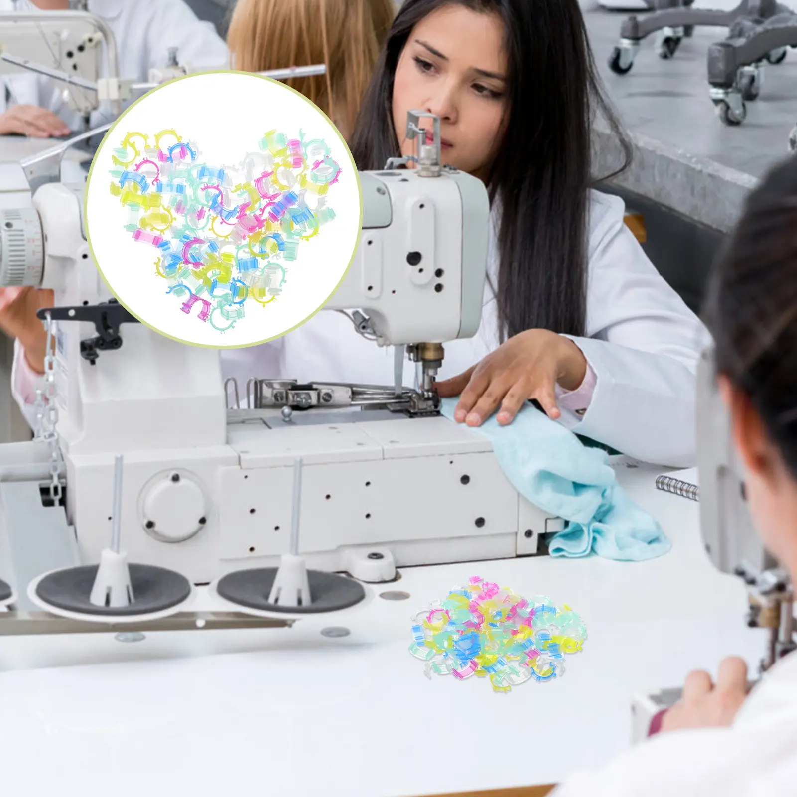 100Pcs Sewing Machine Bobbin Clips Fixed Clip Silicone Bobbin Thread Organizer Clips Thread Spool Holding Clamps for Smooth
100Pcs Sewing Machine Bobbin Clips Fixed Clip Silicone Bobbin Thread Organizer Clips Thread Spool Holding Clamps for Smooth