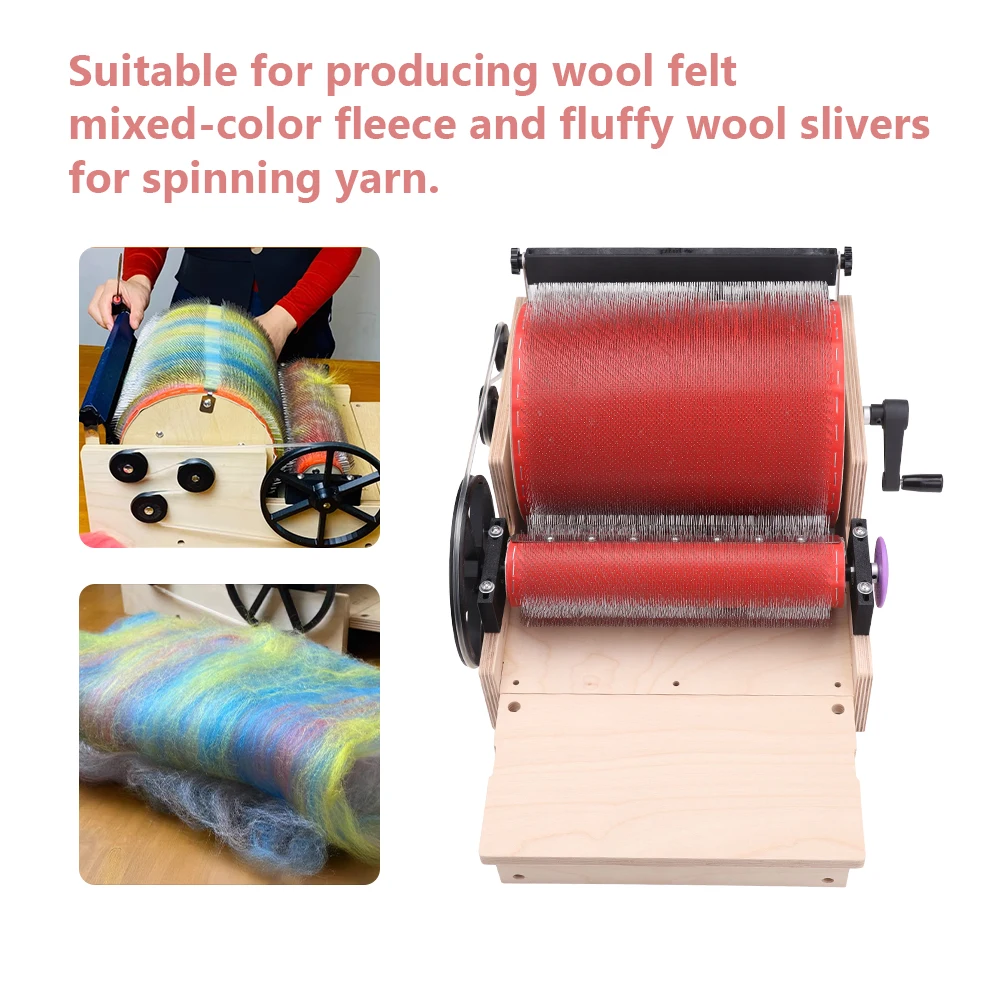 Portable Wool Fiber Blending Combing Tool for Mixed Color Yarn, DIY Spinning Supplies with Needle Comb & Desktop Fixer
Portable Wool Fiber Blending Combing Tool for Mixed Color Yarn, DIY Spinning Supplies with Needle Comb & Desktop Fixer
