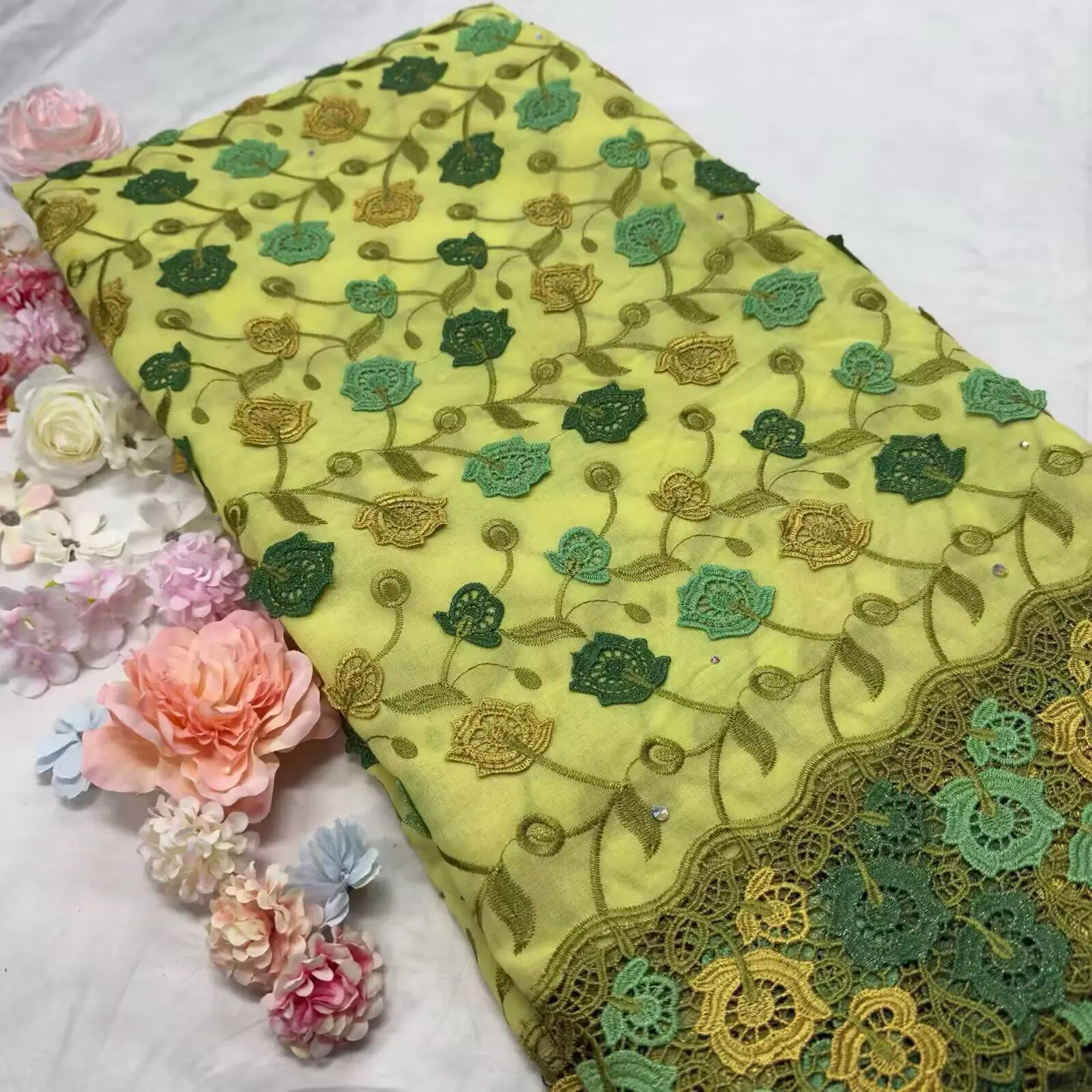 2026 African Soft Cotton Voile Wedding Fabric with Swiss Lace Applique Flower Nigerian Fashion Latest Trend from Switzerland XJ4
2026 African Soft Cotton Voile Wedding Fabric with Swiss Lace Applique Flower Nigerian Fashion Latest Trend from Switzerland XJ4