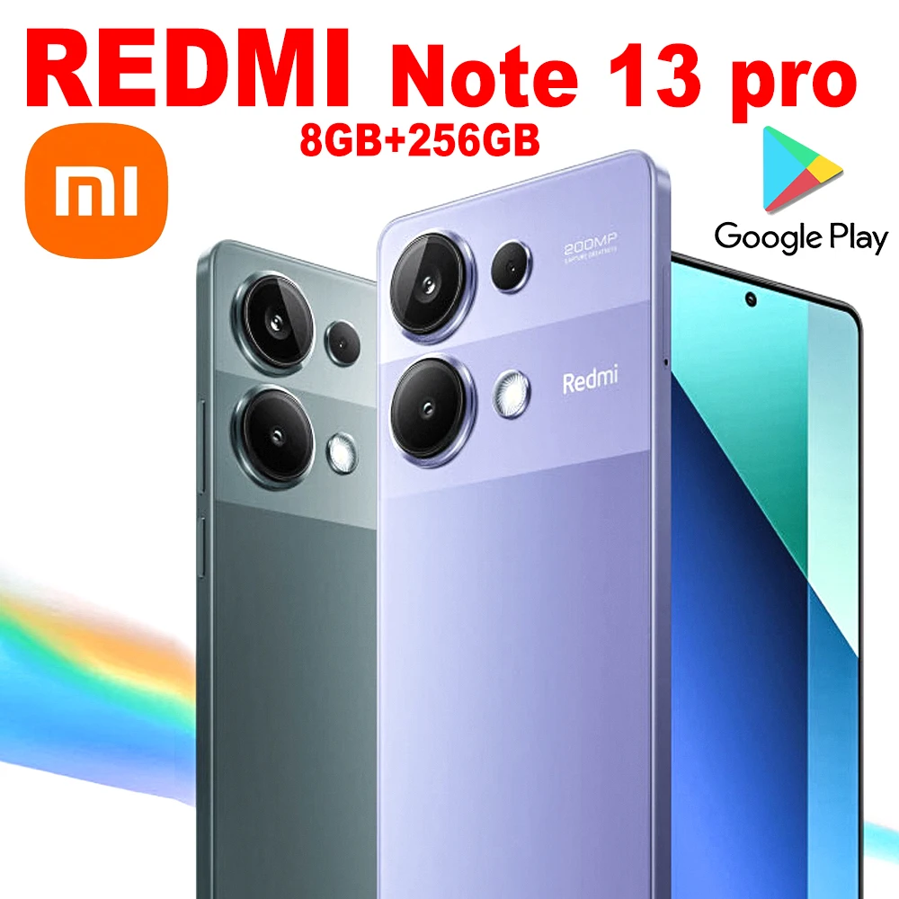 XIAOMI Redmi Note 13 pro fashion smart phone 8GB+256GB/GPS/NFC/5160mah long battery life/2712×1220 resolution
XIAOMI Redmi Note 13 pro fashion smart phone 8GB+256GB/GPS/NFC/5160mah long battery life/2712×1220 resolution