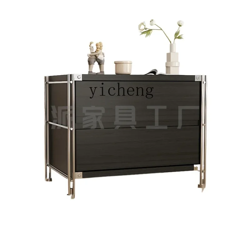 ZXL TV cabinet, chest cabinet, black and white flap door, drawer, steel and wood storage side cabinet
ZXL TV cabinet, chest cabinet, black and white flap door, drawer, steel and wood storage side cabinet