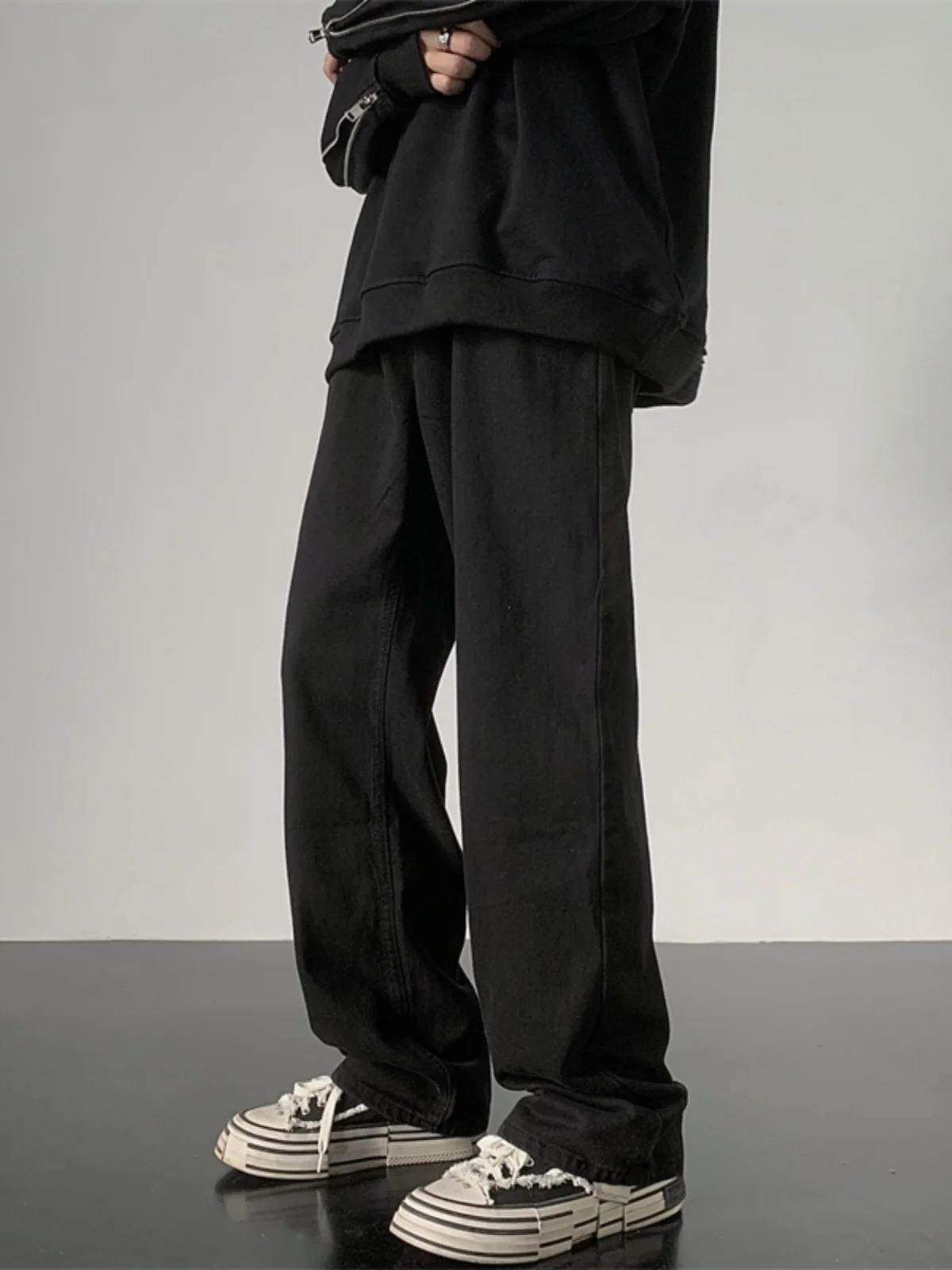 American Vibe High Street Black Jeans Men's Spring Trendy Loose Large Size Casual Pants Straight Leg Loose Fit Teenager
American Vibe High Street Black Jeans Men's Spring Trendy Loose Large Size Casual Pants Straight Leg Loose Fit Teenager