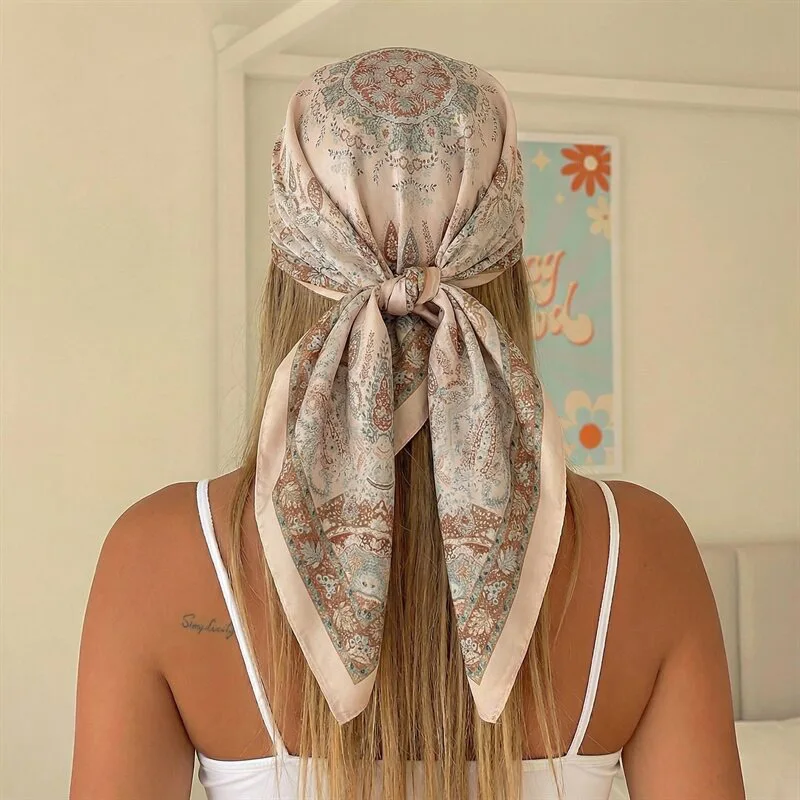70*70cm New Luxury Design Square Silk Scarf Women Bandana Soft Hair Band Wrap Hijab Neckerchief Hairband Headband Foulard
70*70cm New Luxury Design Square Silk Scarf Women Bandana Soft Hair Band Wrap Hijab Neckerchief Hairband Headband Foulard