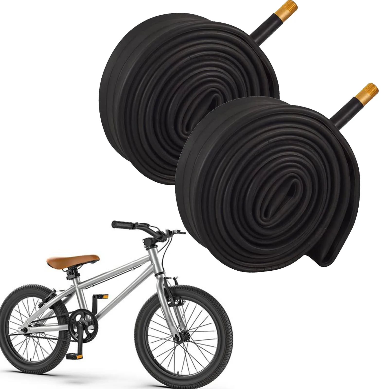 Enjoy a Smooth Ride with Puncture Resistant Bike Inner Tubes, Suitable for Mountain Bike, AV Air Valve 2 Pieces
Enjoy a Smooth Ride with Puncture Resistant Bike Inner Tubes, Suitable for Mountain Bike, AV Air Valve 2 Pieces