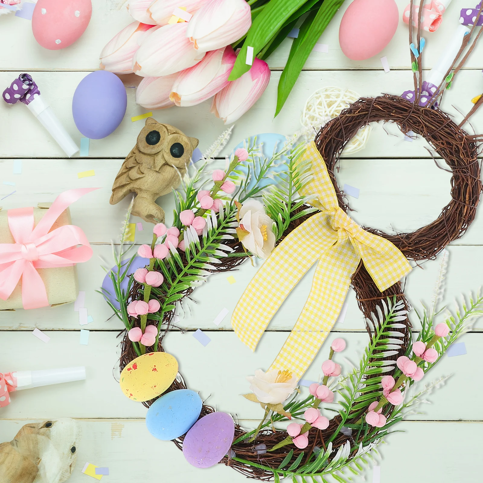 Easter Bunny Artificial Greenery Door Decor Spring Outdoor Wreath DIY Craft Hanging Home Photo Wreath Bunny Setup
Easter Bunny Artificial Greenery Door Decor Spring Outdoor Wreath DIY Craft Hanging Home Photo Wreath Bunny Setup