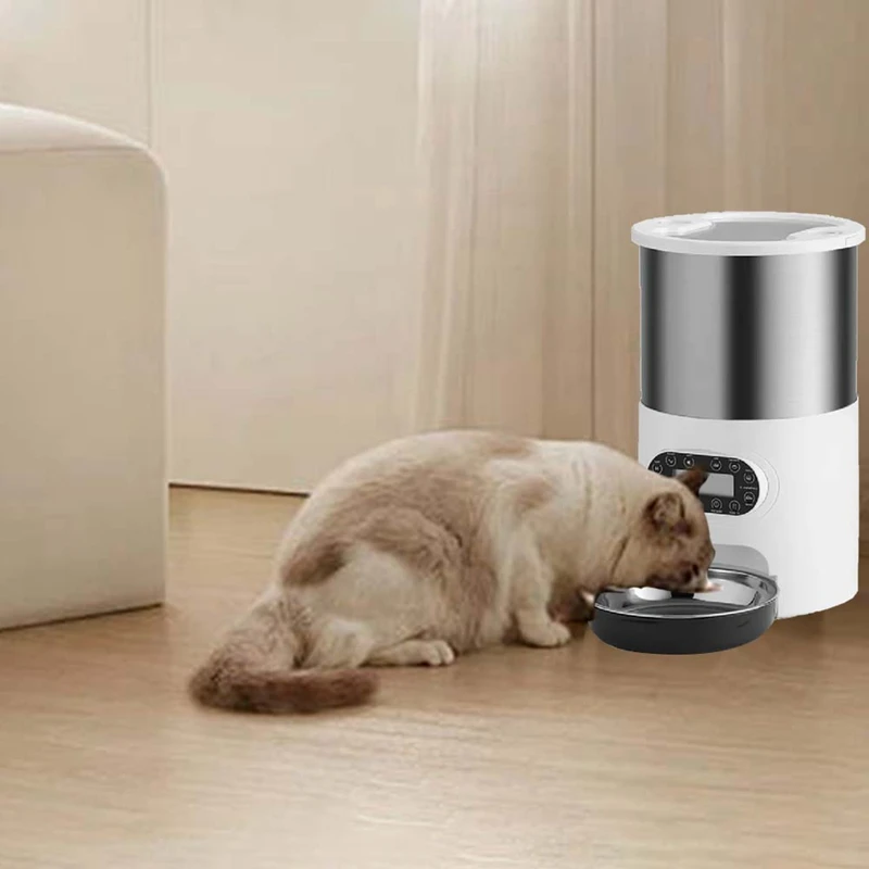 3L Automatic Cats Dispenser Smart Cat Dog Food Feeder Single Stainless Steel Bowls Pets Feeding For Dry Foods
3L Automatic Cats Dispenser Smart Cat Dog Food Feeder Single Stainless Steel Bowls Pets Feeding For Dry Foods