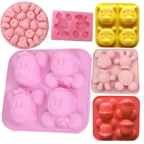 Disney Stitch and cute Mickey Mouse cartoon mold kitchen accessories DIY chocolate ice cube mold