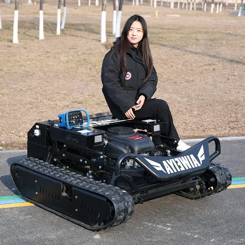 Customized orchard weed-removal machine, all-terrain remote-controlled tracked mower, grass crusher and mower
Customized orchard weed-removal machine, all-terrain remote-controlled tracked mower, grass crusher and mower