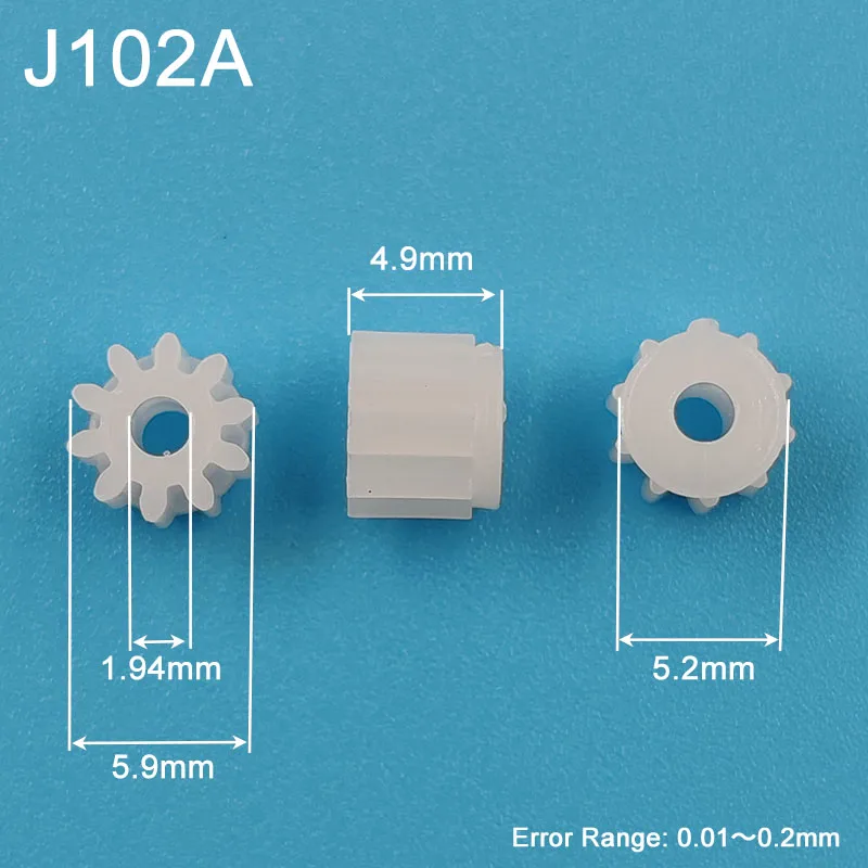 102A Shoulder Module 0.5 GEAR 10 Teeth 2mm Shaft Tight Pom Plastic Gear Toy Model Gear J102A 0.5M
102A Shoulder Module 0.5 GEAR 10 Teeth 2mm Shaft Tight Pom Plastic Gear Toy Model Gear J102A 0.5M