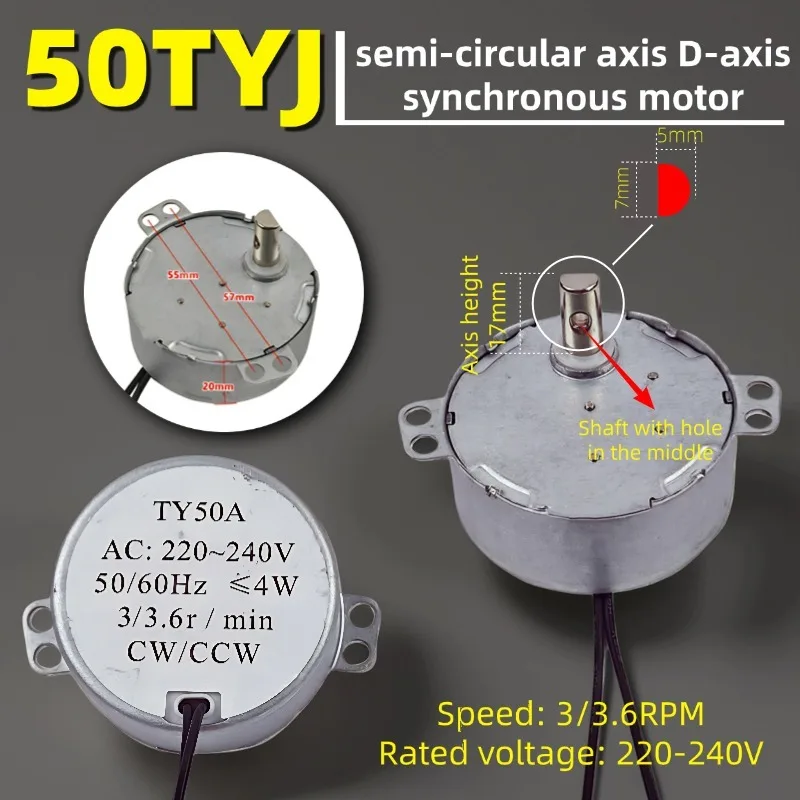 Синхронный двигатель 220–240 В, 3/3,6 об/мин для вентилятора Midea, вентилятора переменного тока, осциллирующего вентилятора, вентилятора Pagoda 50TYJ, замена полукруглой оси D-вала
Синхронный двигатель 220–240 В, 3/3,6 об/мин для вентилятора Midea, вентилятора переменного тока, осциллирующего вентилятора, вентилятора Pagoda 50TYJ, замена полукруглой оси D-вала