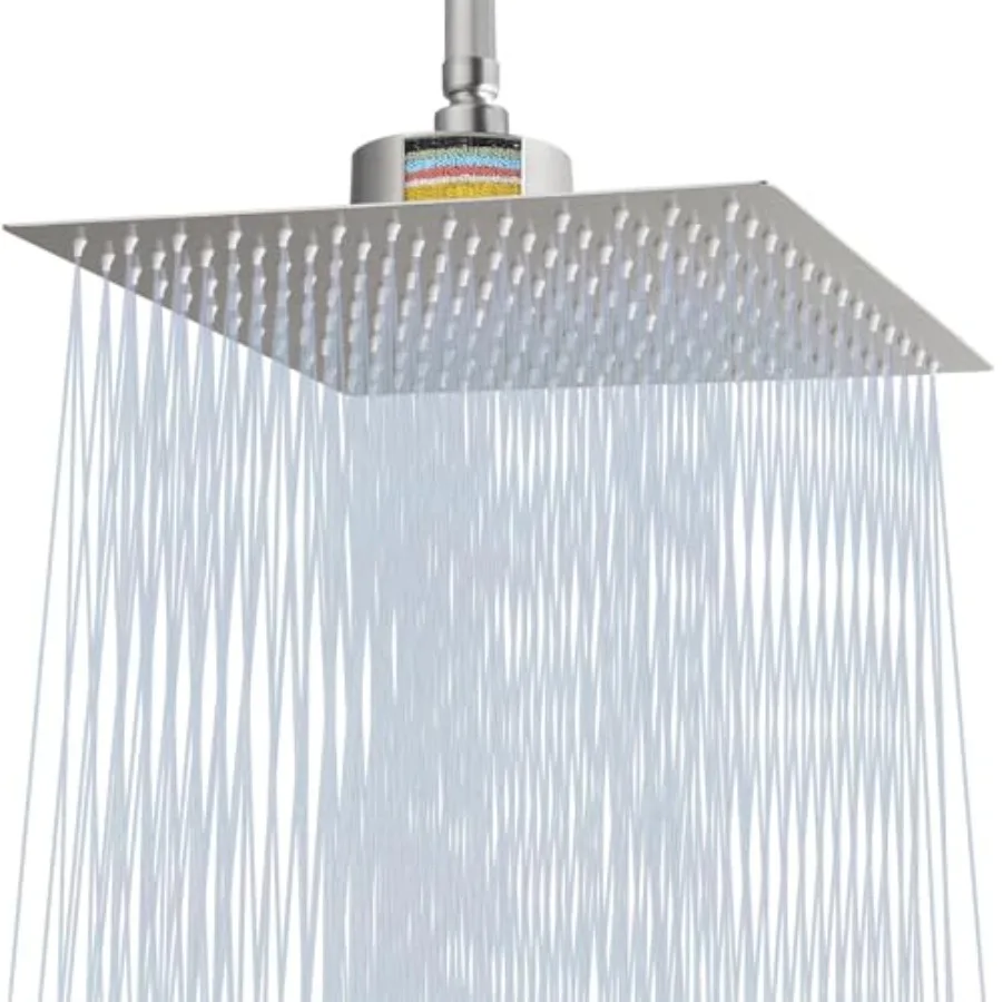 Filtered Shower Head Stainless Steel High Flow Rainfall Showerhead with 15 Stage Hard Water Filter Cartridge for Remove Chlorin
Filtered Shower Head Stainless Steel High Flow Rainfall Showerhead with 15 Stage Hard Water Filter Cartridge for Remove Chlorin