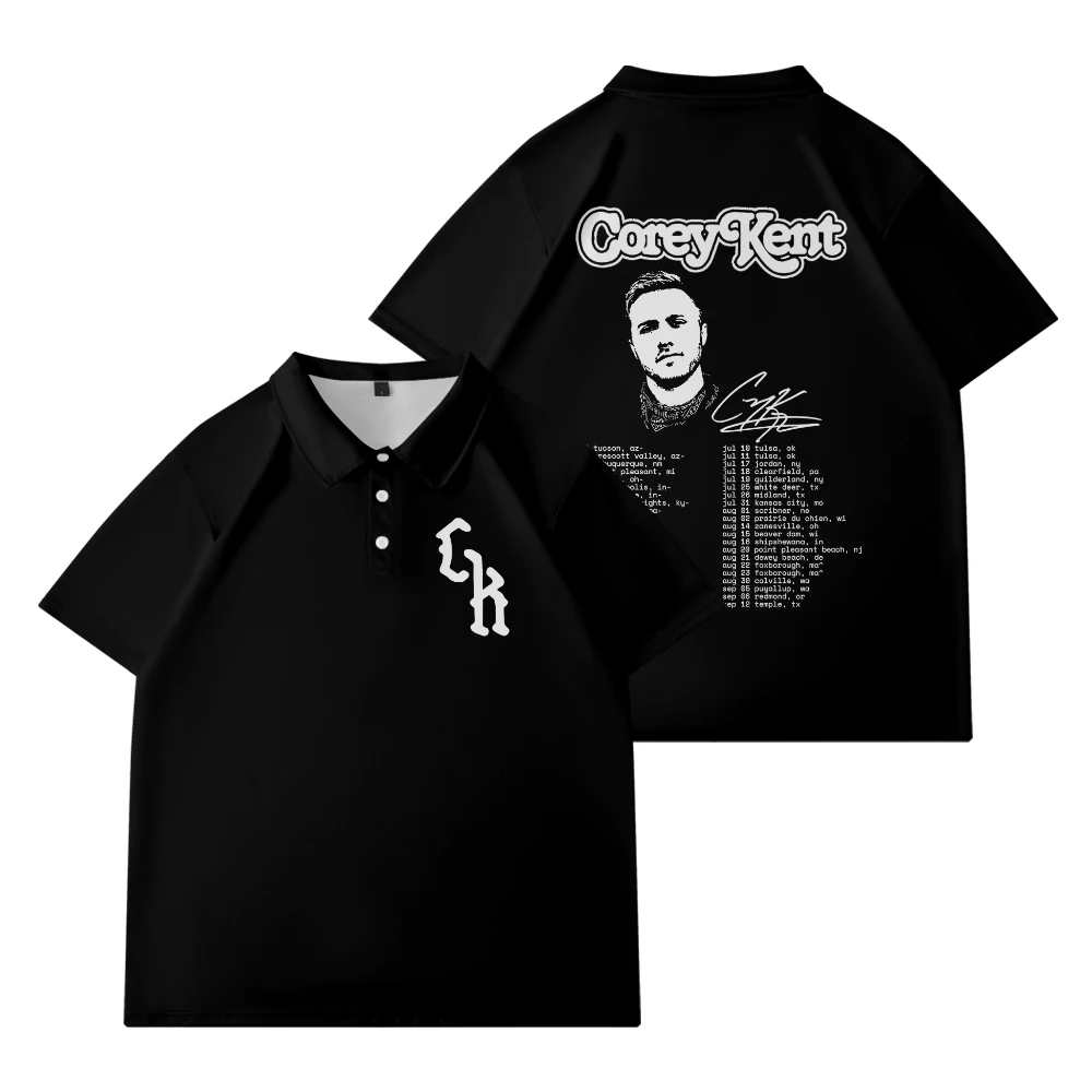Футболки-поло унисекс Corey Kent 2025 Tour Merch, футболки с короткими рукавами, повседневная стильная рубашка для гольфа большого размера
Футболки-поло унисекс Corey Kent 2025 Tour Merch, футболки с короткими рукавами, повседневная стильная рубашка для гольфа большого размера