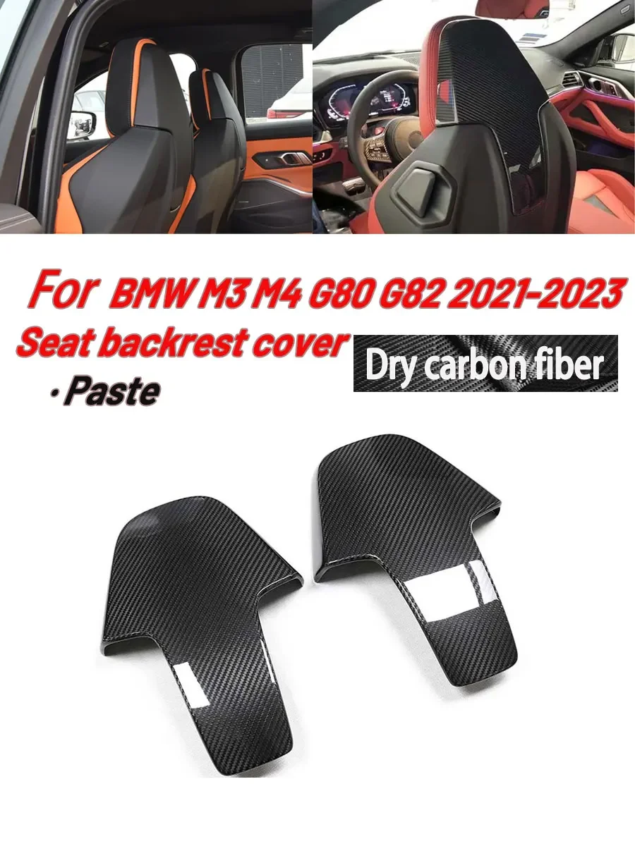 For Left-hand Drive and RHD 2021-2023 BMW G80/G82/G83 New M3 M4 2pcs Real Dry Carbon Fiber Seat Backrest Cover Suitable
For Left-hand Drive and RHD 2021-2023 BMW G80/G82/G83 New M3 M4 2pcs Real Dry Carbon Fiber Seat Backrest Cover Suitable