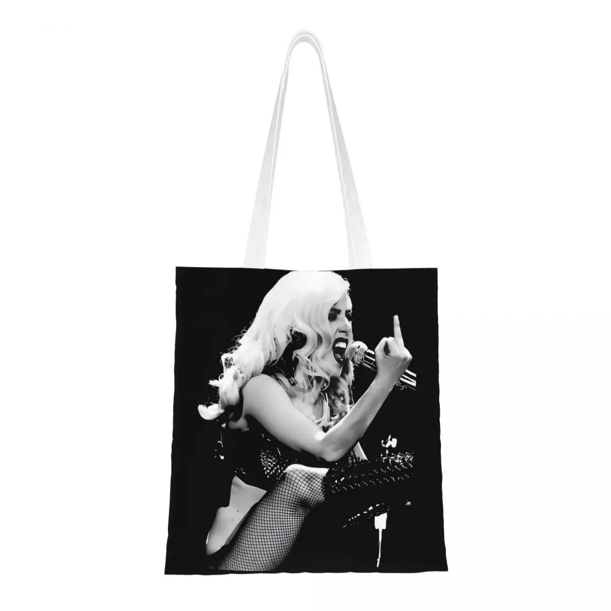 Lady Gaga The Mayhem Ball Tour Canvas Tote Bag Fashion Large Capacity Shopping Bag for Women School Bags
Lady Gaga The Mayhem Ball Tour Canvas Tote Bag Fashion Large Capacity Shopping Bag for Women School Bags