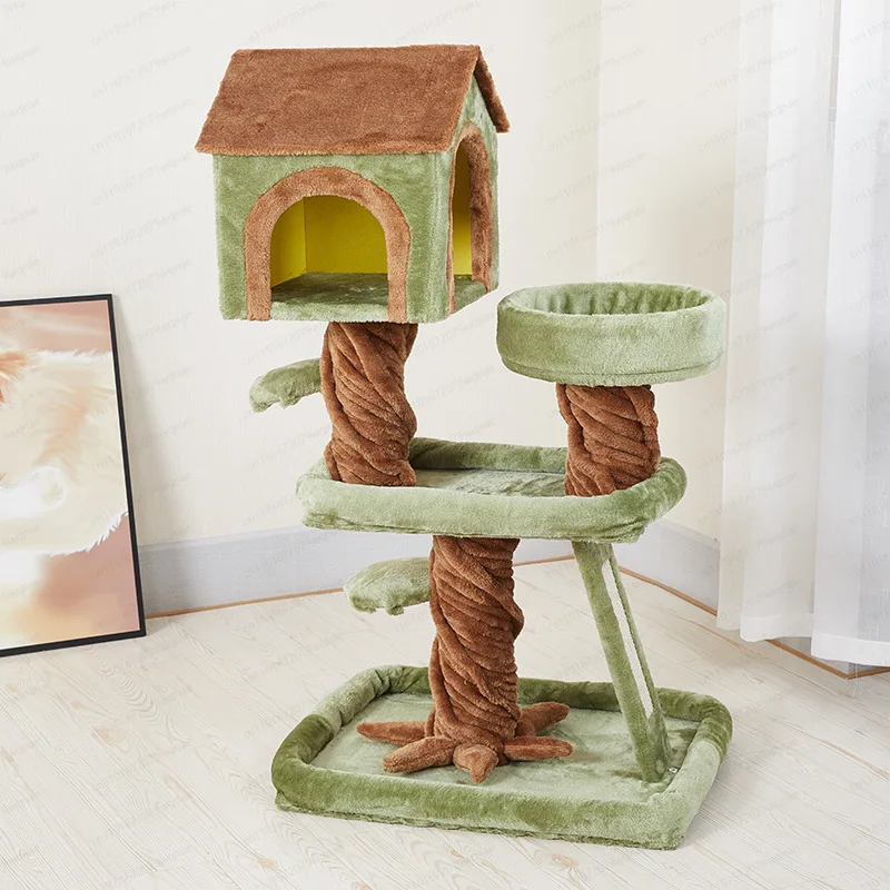 Large Luxury Cat Tree Tower | Plush & Wood Climbing Frame with Scratching Posts & Cute Green Tree House
Large Luxury Cat Tree Tower | Plush & Wood Climbing Frame with Scratching Posts & Cute Green Tree House