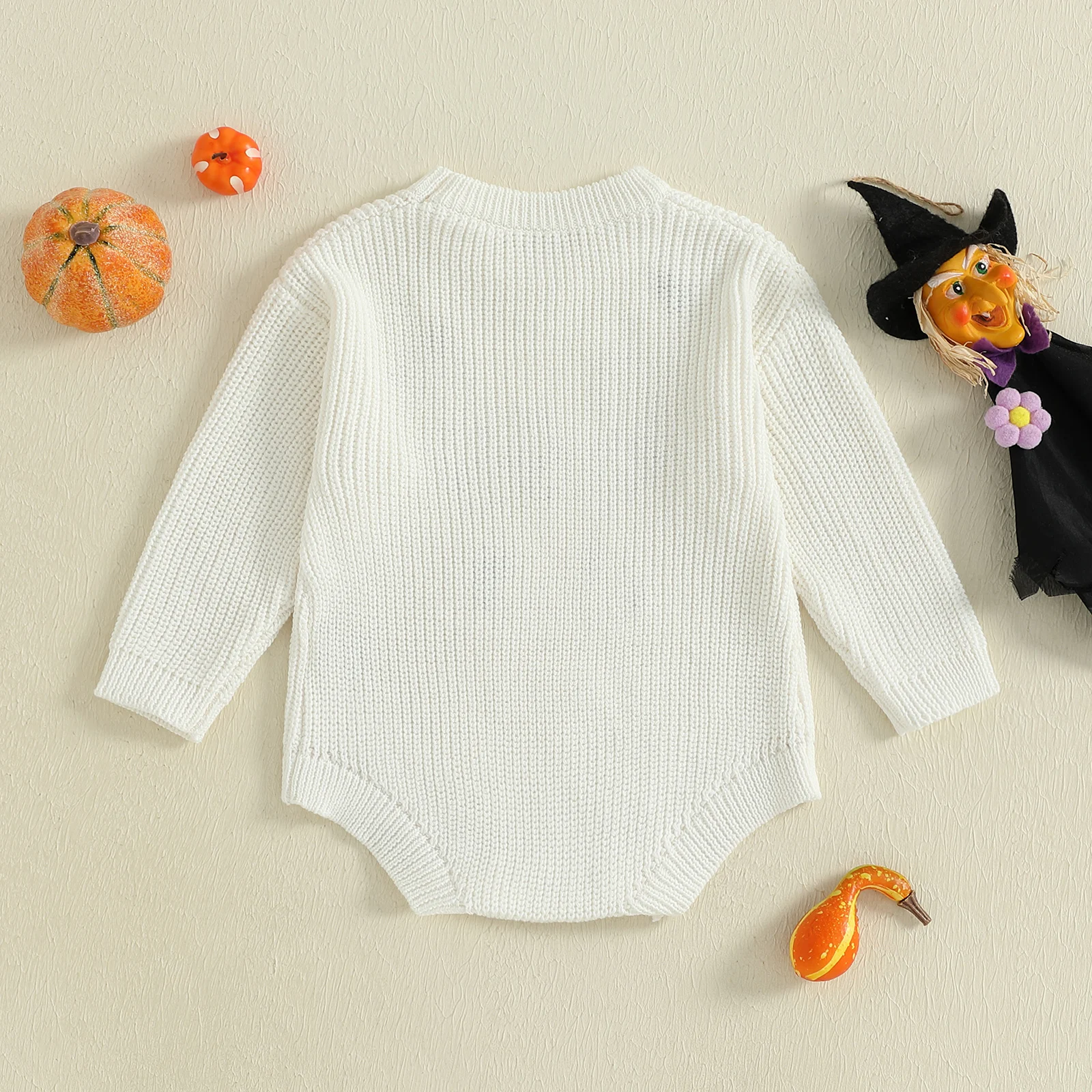 0-12M Newborn Baby Halloween Sweater Romper Ghost Letter Embroidered Crewneck Long Sleeve Bodysuit Winter Fall Clothes
0-12M Newborn Baby Halloween Sweater Romper Ghost Letter Embroidered Crewneck Long Sleeve Bodysuit Winter Fall Clothes