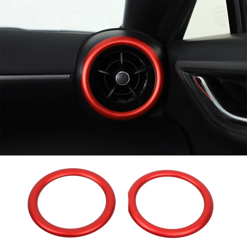 For Toyota 86 Subaru BRZ 2022+ Aluminum alloy red car dashboard side air outlet ring decorative sticker car accessories
For Toyota 86 Subaru BRZ 2022+ Aluminum alloy red car dashboard side air outlet ring decorative sticker car accessories