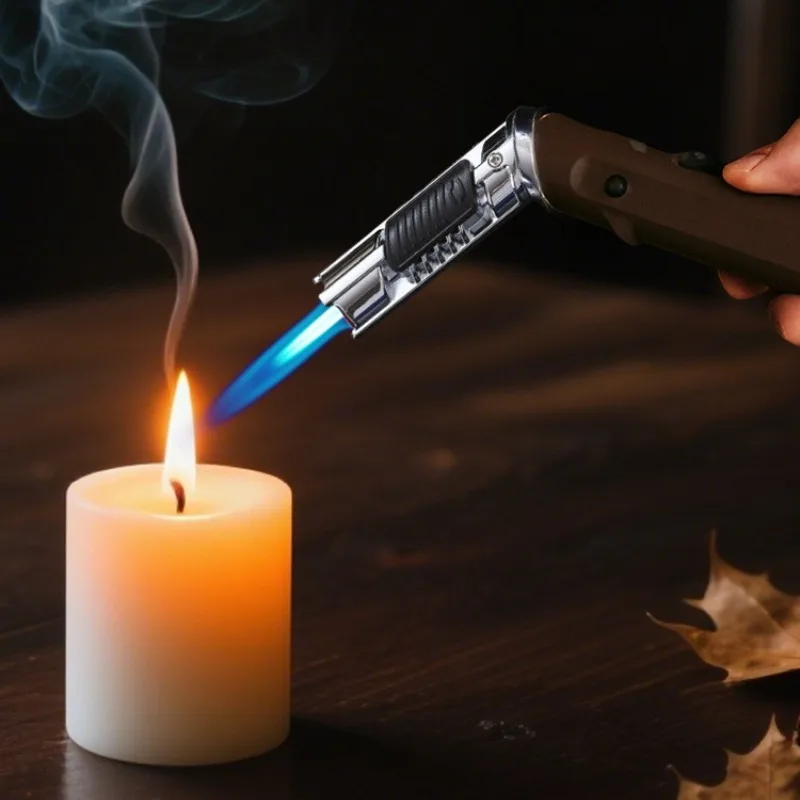 Inflatable 1300c Outdoor Camping Iighter Rotating Windproof Powerful Jet Blue Flame Kitchen Lighter Safe Ignition Gun Smoking
Inflatable 1300c Outdoor Camping Iighter Rotating Windproof Powerful Jet Blue Flame Kitchen Lighter Safe Ignition Gun Smoking