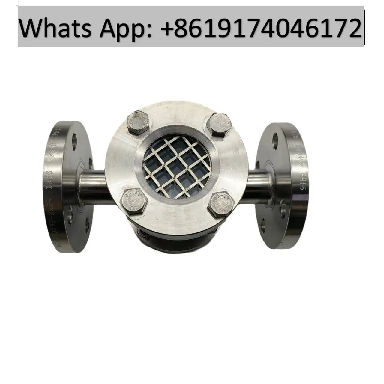 Through pipe sight glass with protective net 304 stainless steel flange four-way
Through pipe sight glass with protective net 304 stainless steel flange four-way