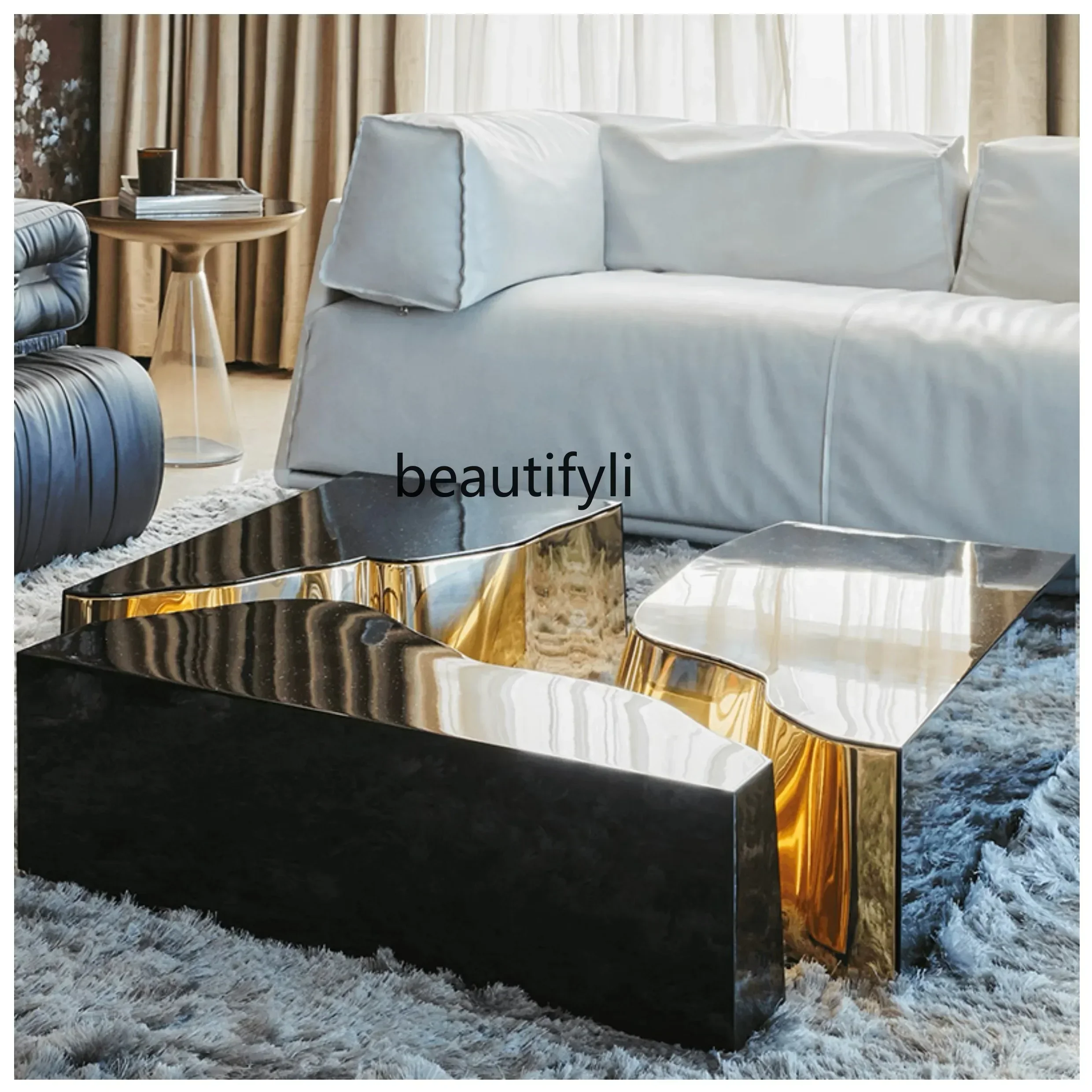 Nordic Art FRP Coffee Table, Special Shaped Magma Design
Nordic Art FRP Coffee Table, Special Shaped Magma Design