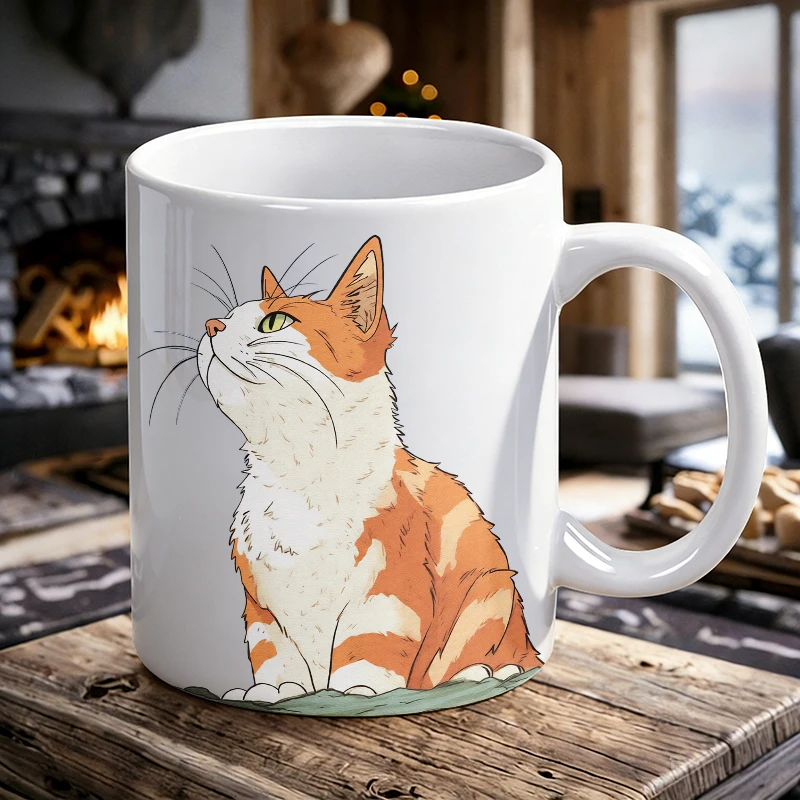 Orange and White Cartoon Cat Ceramic Cup, Coffee Cup, Milk Cup, Office Tea Cup, Drinking Cup, Does Not Fade, Gift for Friends
Orange and White Cartoon Cat Ceramic Cup, Coffee Cup, Milk Cup, Office Tea Cup, Drinking Cup, Does Not Fade, Gift for Friends
