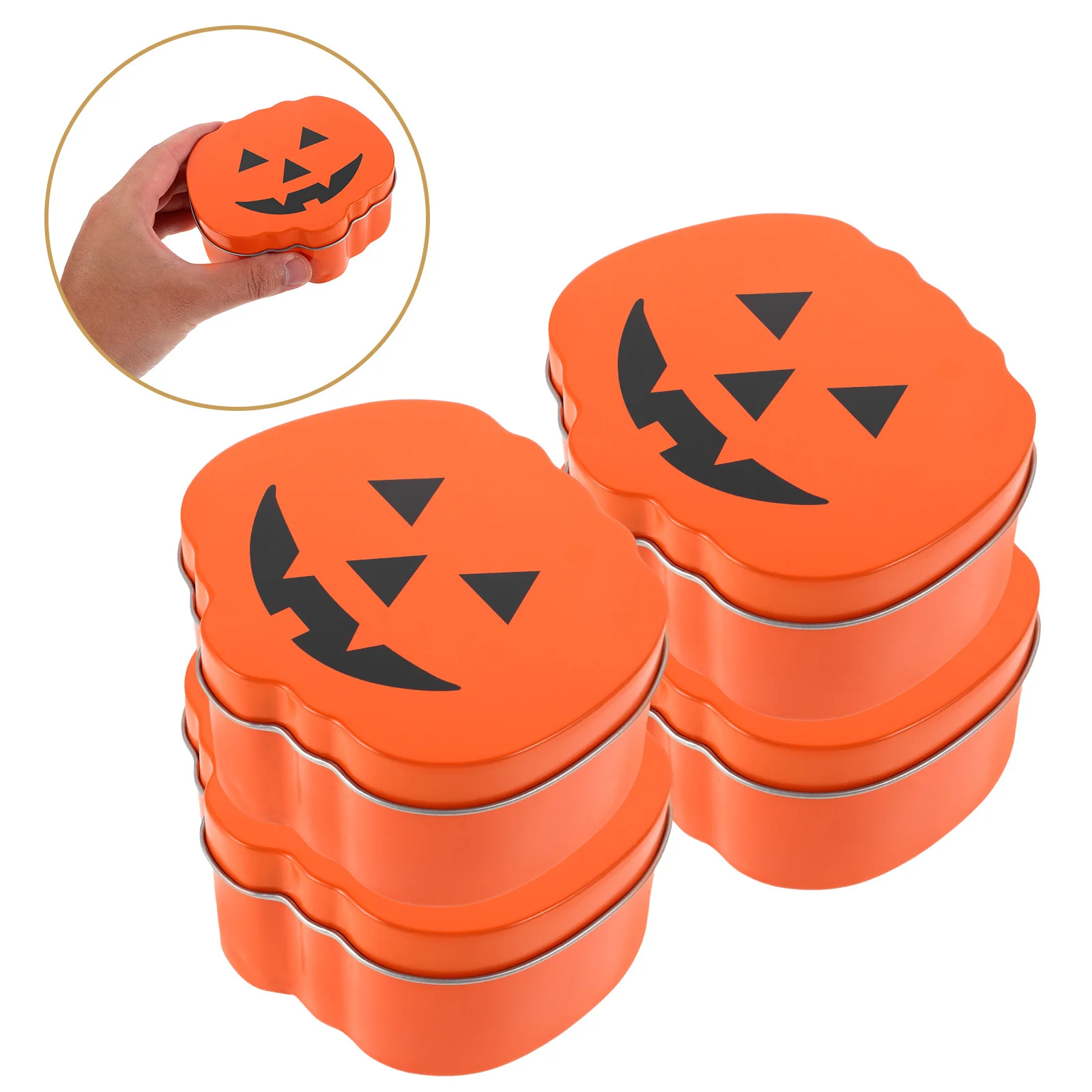 4Pcs Halloween Pumpkin Candy Container Tinplate Storage Box Mini Metal Treat Holder Decoration Pumpkin Containers for Candy
4Pcs Halloween Pumpkin Candy Container Tinplate Storage Box Mini Metal Treat Holder Decoration Pumpkin Containers for Candy