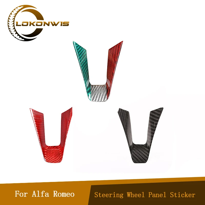 Car Real Carbon Fiber Steering Wheel Panel Sticker For Alfa Romeo Giulia Stelvio 2017-2019 Interior Decoration Trim Accessories
Car Real Carbon Fiber Steering Wheel Panel Sticker For Alfa Romeo Giulia Stelvio 2017-2019 Interior Decoration Trim Accessories