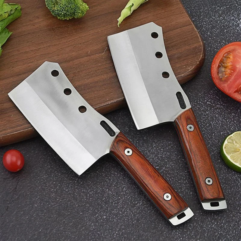Kitchen small kitchen knife portable outdoor chopping meat fish knife sharp ladies special knife wooden handle Cleaver Knife
Kitchen small kitchen knife portable outdoor chopping meat fish knife sharp ladies special knife wooden handle Cleaver Knife