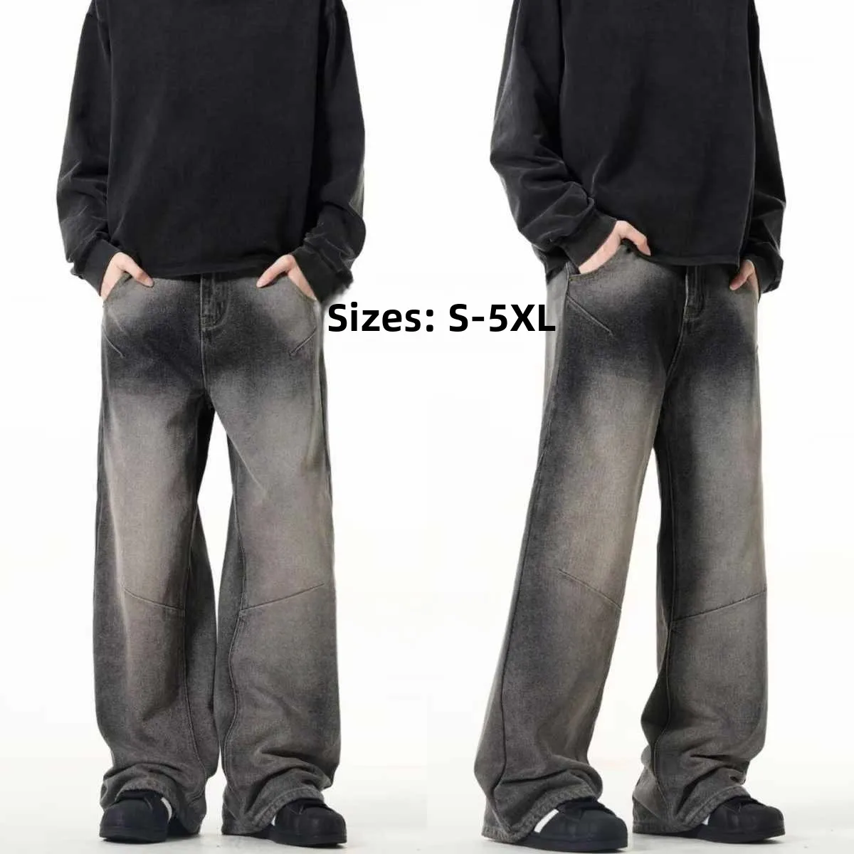 Men's Retro American Sle Straight Leg Jeans Large Size 300 Pou Autumn Winter Long Pants High Waist Denim High Waist
Men's Retro American Sle Straight Leg Jeans Large Size 300 Pou Autumn Winter Long Pants High Waist Denim High Waist