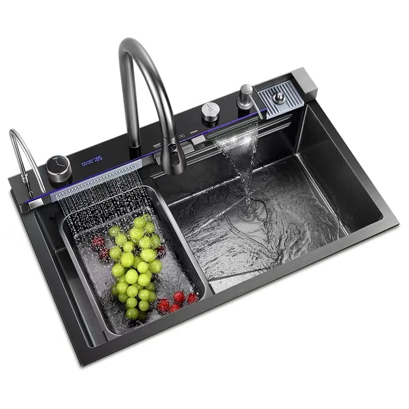 Современная кухонная раковина с одной чашей из нержавеющей стали, Namo Rain Design, многофункциональная ручная работа, умная сотовая нано-сота с одним отверстием
Современная кухонная раковина с одной чашей из нержавеющей стали, Namo Rain Design, многофункциональная ручная работа, умная сотовая нано-сота с одним отверстием