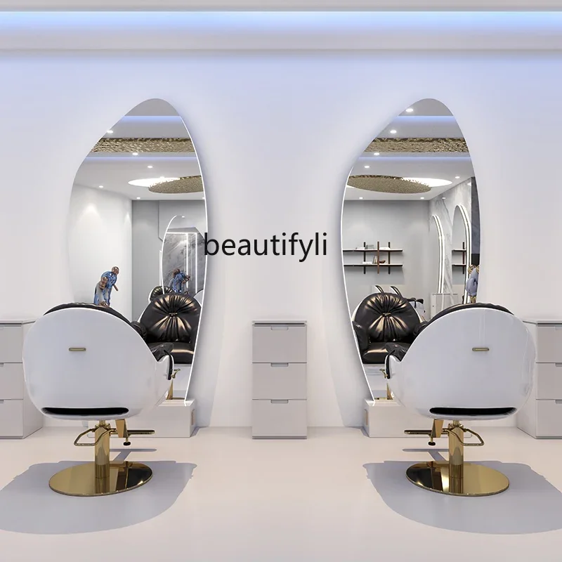 A16 Barber Shop Dressing Table Single-Sided Mirror with Light Hair Cutting Salon Floor Double Mirror
A16 Barber Shop Dressing Table Single-Sided Mirror with Light Hair Cutting Salon Floor Double Mirror