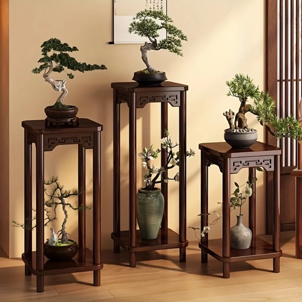 Traditional Chinese Floral Stand - Multi-Tier Shelf with Sturdy Wide Base, Elegant Home Decor Centerpiece for Living Room, Bonsai, Balcony - Natural Wood Construction (No Assembly Needed) - Sofa Side Table or Plant Display Rack, Living Room Decor
Traditional Chinese Floral Stand - Multi-Tier Shelf with Sturdy Wide Base, Elegant Home Decor Centerpiece for Living Room, Bonsai, Balcony - Natural Wood Construction (No Assembly Needed) - Sofa Side Table or Plant Display Rack, Living Room Decor
