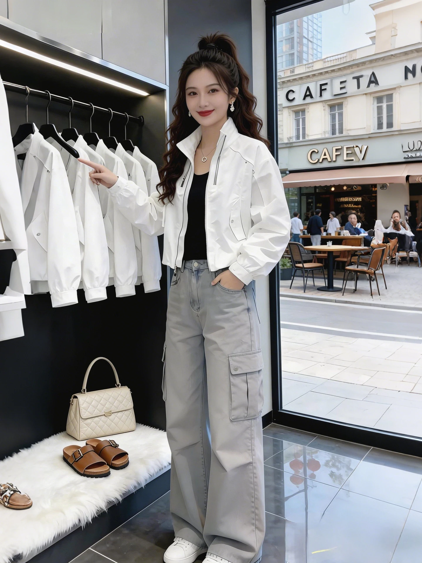 Fashionable Short Loose Fit Stand Collar Jacket 2026 New Arrival Women's Casual Cardigan Breathable Standard Size Pure Color
Fashionable Short Loose Fit Stand Collar Jacket 2026 New Arrival Women's Casual Cardigan Breathable Standard Size Pure Color