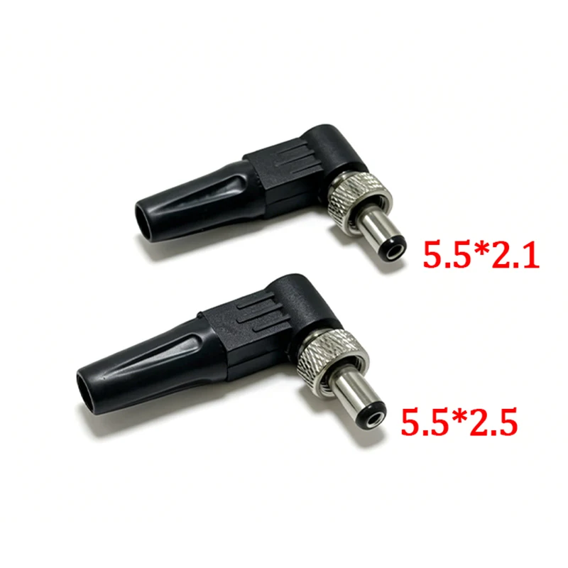 2PCS 90 Degree Male 5.5x2.1mm 5.5x2.5mm Type L Plug DC Power Male Plug DC with nut welding plug
2PCS 90 Degree Male 5.5x2.1mm 5.5x2.5mm Type L Plug DC Power Male Plug DC with nut welding plug
