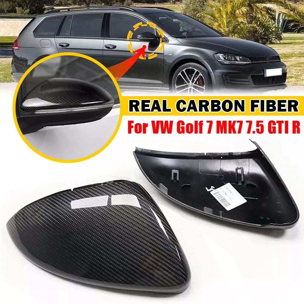 For VW GOLF 7 MK7 MK7.5 R GTI 2014-2019 Real Carbon Fiber Car Replacement Rearview Side Mirror Wing Cover Cap Exterior Case Trim
For VW GOLF 7 MK7 MK7.5 R GTI 2014-2019 Real Carbon Fiber Car Replacement Rearview Side Mirror Wing Cover Cap Exterior Case Trim