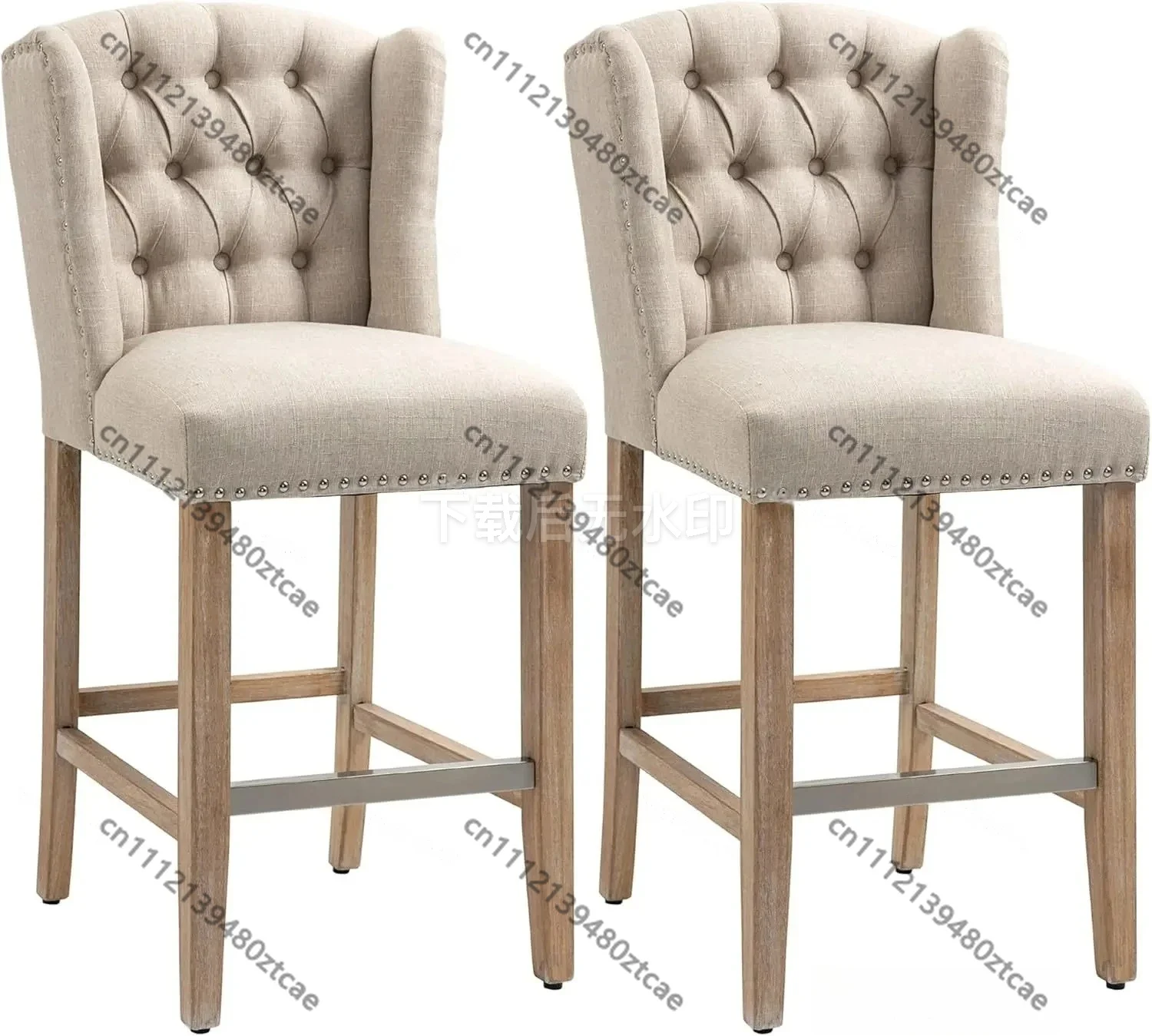 2Pcs High Bar Stool, 27 Inch Upholstered Kitchen Dining Chair, Rustic Style with Nail Head Decoration
2Pcs High Bar Stool, 27 Inch Upholstered Kitchen Dining Chair, Rustic Style with Nail Head Decoration