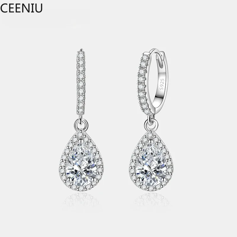 1CT Pear Cut Moissanite Earrings for Women S925 Pure Silver Laboratory Cultivated Diamonds Elegant Wedding Jewelry
1CT Pear Cut Moissanite Earrings for Women S925 Pure Silver Laboratory Cultivated Diamonds Elegant Wedding Jewelry