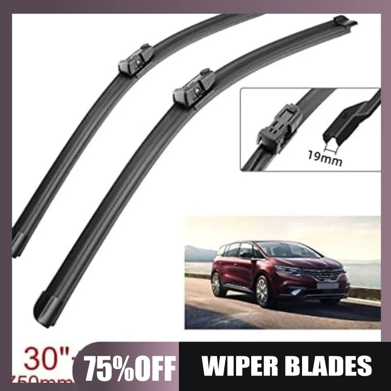 Suitable for Renault Espace V 2015-2023 30'+28' pair of wiper blades
Suitable for Renault Espace V 2015-2023 30'+28' pair of wiper blades