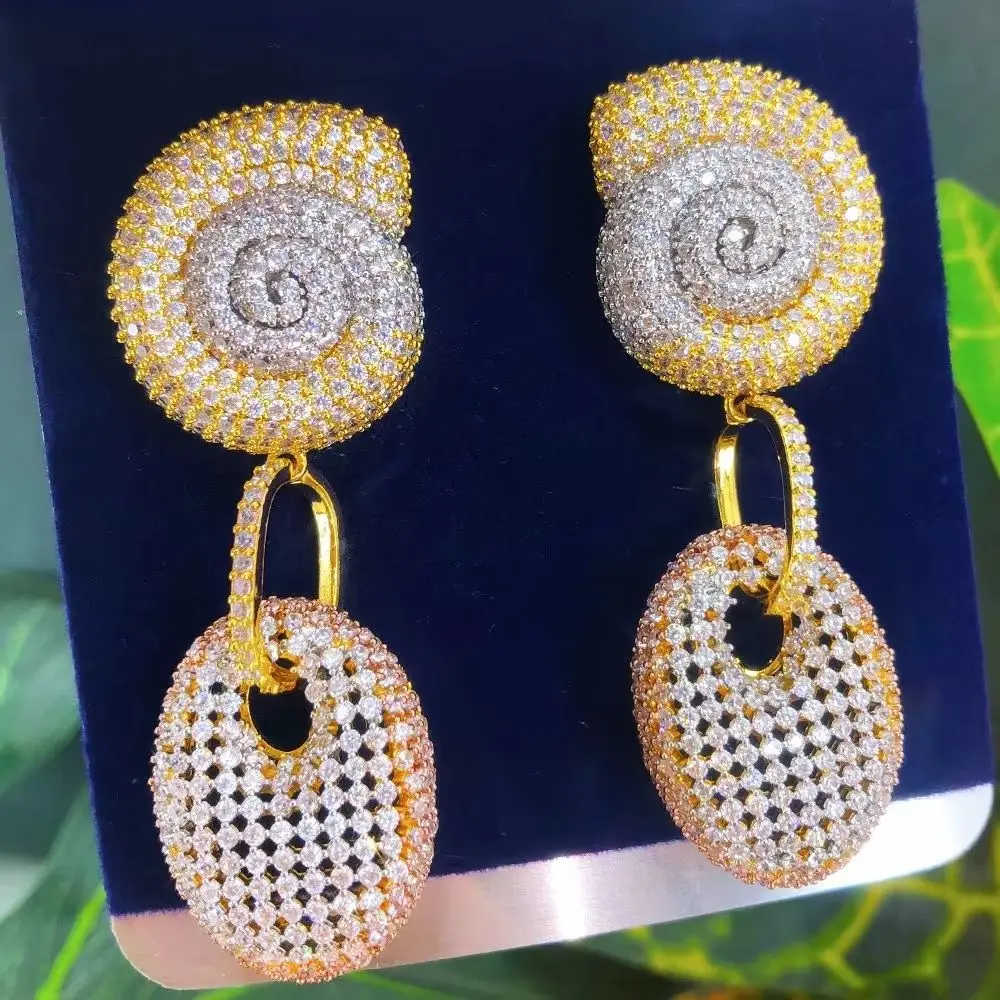 Missvikki High Quality Gorgeous Jewelry Luxury Super Gift Oval Gold Plate Pendant Earrings For Women Bridal Wedding Party
Missvikki High Quality Gorgeous Jewelry Luxury Super Gift Oval Gold Plate Pendant Earrings For Women Bridal Wedding Party