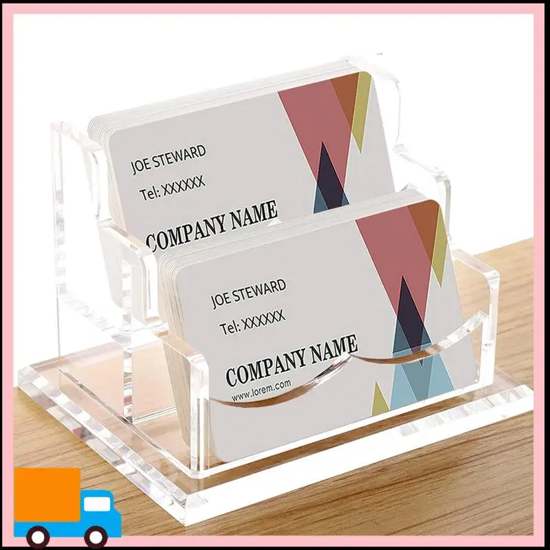 2Packs Acrylic Business Card Holder For Desk,Horizontal Clear Business Name Card Display Stand, Desk Accessory (2-Slot) Durable
2Packs Acrylic Business Card Holder For Desk,Horizontal Clear Business Name Card Display Stand, Desk Accessory (2-Slot) Durable