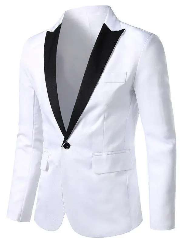 Slim Fit Business Suit Jacket for Young Men Fashionable Casual Single-breasted Coat Polyester Fiber Full Lined Slimming Effect
Slim Fit Business Suit Jacket for Young Men Fashionable Casual Single-breasted Coat Polyester Fiber Full Lined Slimming Effect